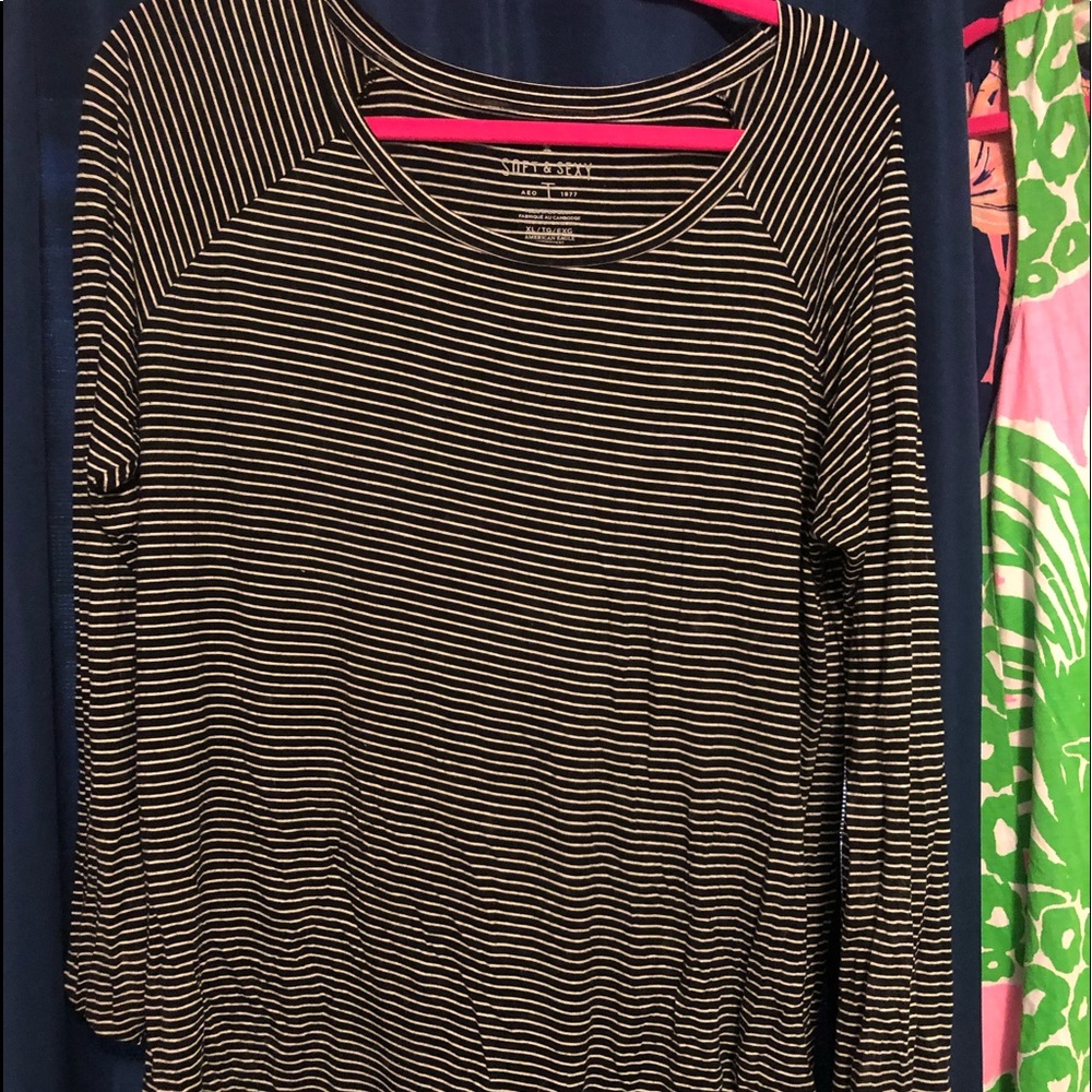 Black & white  Soft & Sexy long sleeve